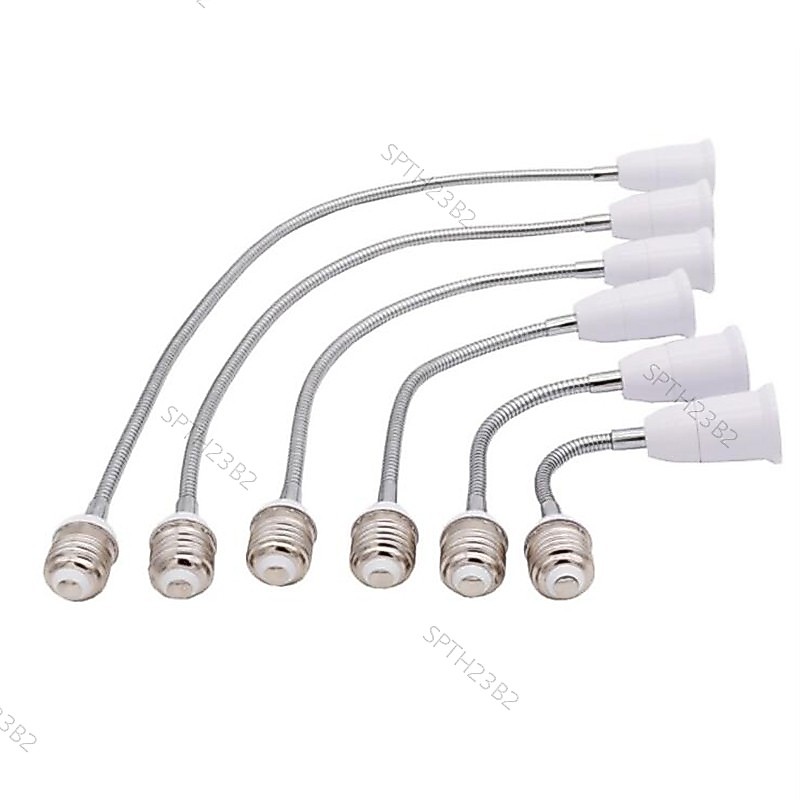 ยืดหยุ่นไฟ LED ฐานหลอดไฟ Converters E27 ถึง E27 ปลั๊กซ็อกเก็ตสายไฟโคมไฟติดผนังผู้ถืออะแดปเตอร์ TH23B2