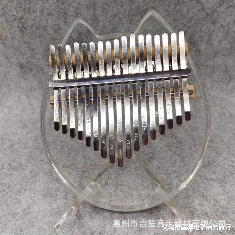 คริสตัลเปียโนนิ้วหัวแม่มือโปร่งใส Kalimba 17-Tone Kalimba เปียโนนิ้ว Kalimba เปียโนนิ้ว