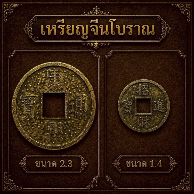 เหรียญจินโบราณ กู่เฉียน เหรียญมงคลของชาวจีนโบราณ
