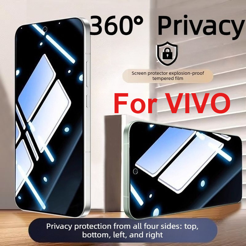 360 ความเป็นส่วนตัวกระจกนิรภัยสําหรับVivo Z3X Y3 Y17 2019 Z5X Y17T Y17 Y15 Y12 V11i V11 Pro Z3 Z3i X