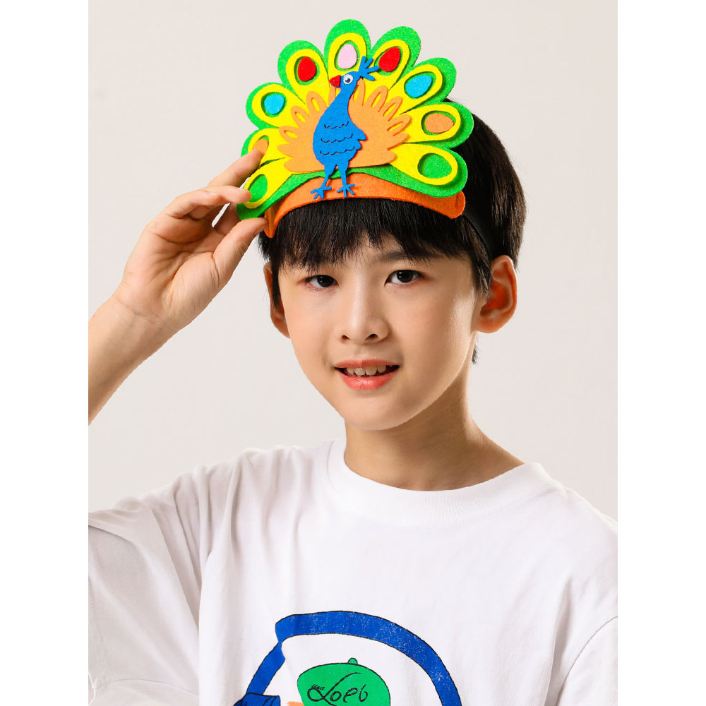 Fox เสือปลอม Wei Story Props การ์ตูนสัตว์หมวก Tiger Fox กระต่ายกระต่าย Piglet Zebra Bunny Headdress