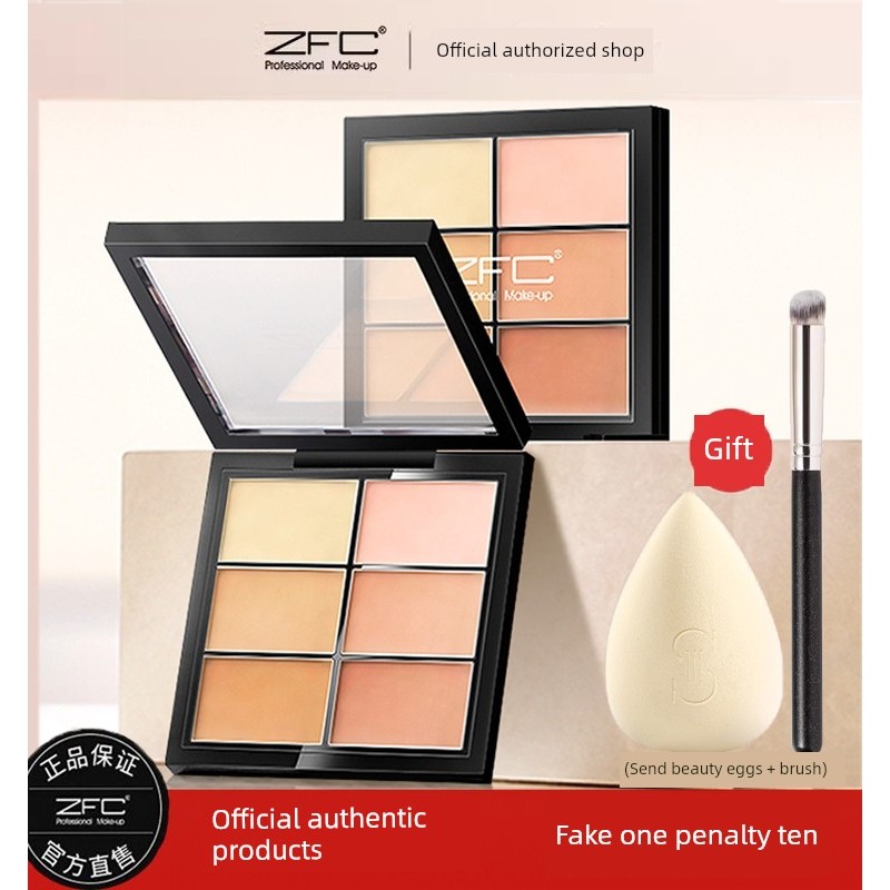 corrector คอนซีลเลอร์ ZFC ครูที่มีชื่อเสียง Zhizhen Skin-Friendly Charmer คอนซีลเลอร์หกสี High Gloss