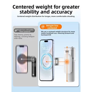 ว้าวใหม่ | ไม้เซลฟี่แม่เหล็ก Zoomable ที่วางโทรศัพท์รองรับขาตั้งกล้อง
