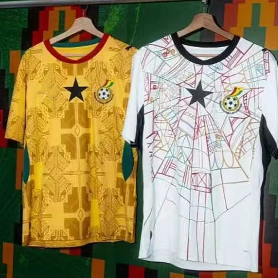 แฟนรุ่น 26/27 กาน่า เสื้อฟุตบอลแขนสั้นคุณภาพสูง ส-4เอ็กแอล