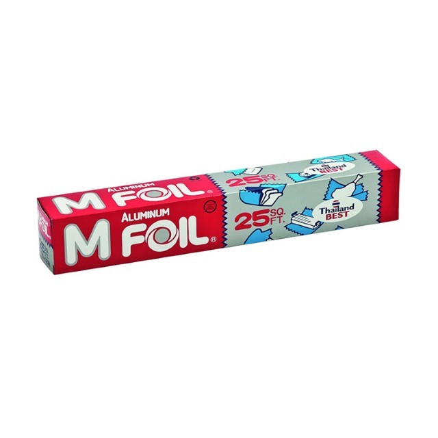 เอ็มฟอยล์ อลูมิเนียมฟอยล์18นิ้วX25ฟุต M-Foil Alumimum Foil 18"X25' 1Pcs.