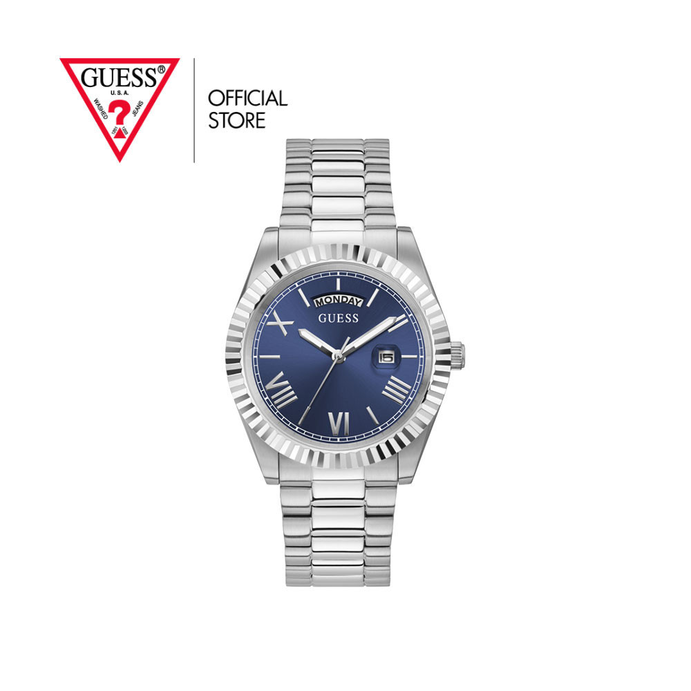 GUESS นาฬิกาข้อมือผู้ชาย รุ่น CONNOISSEUR GW0265G7 สีเงิน