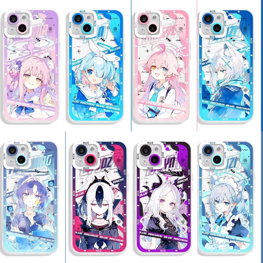 อะนิเมะ Blue Archive Hoshino Hina Shiroko น่ารักสําหรับ OPPO A15 A16 A17 A15S A16K A16E A17K A9 A5 2