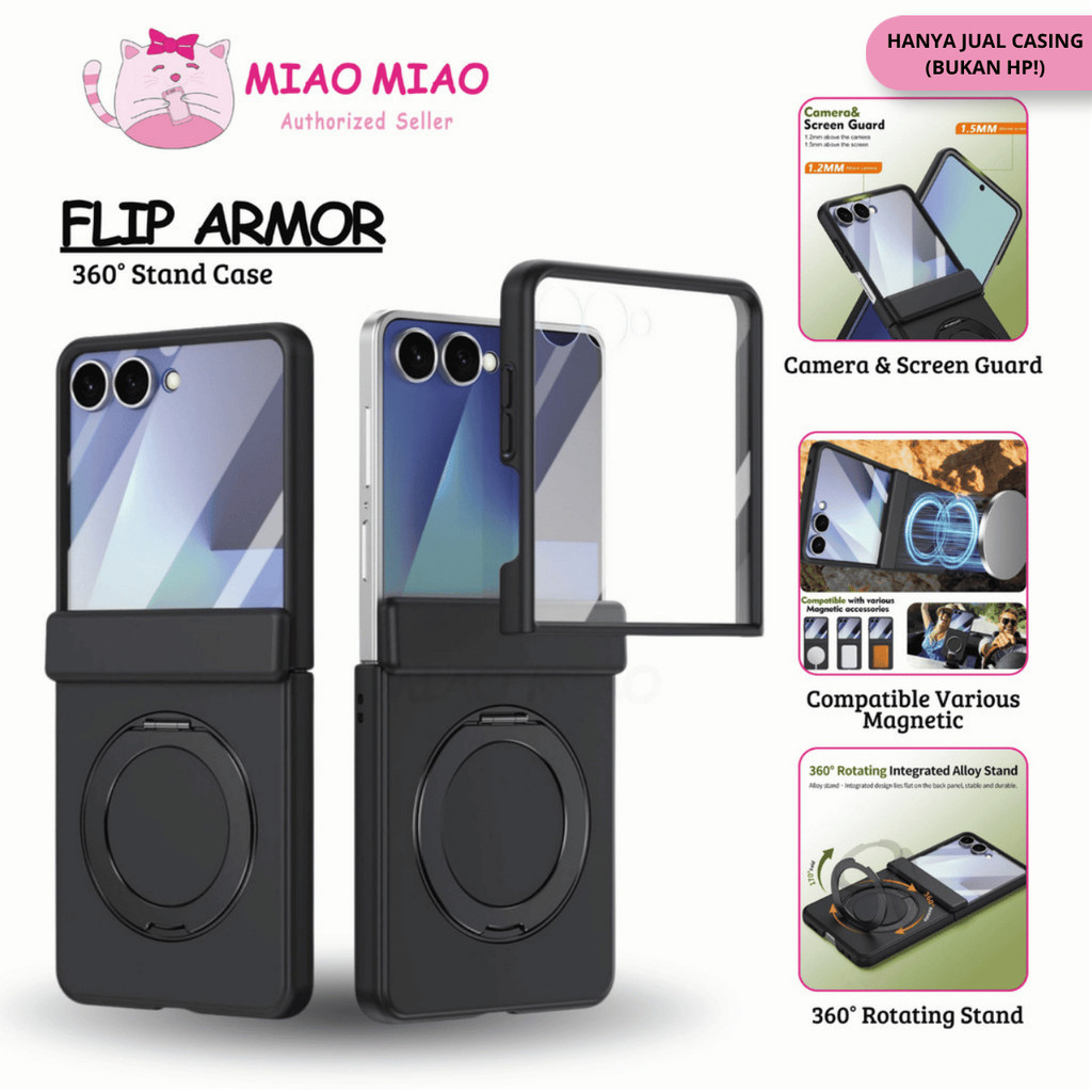 พับเกราะ 360 Stand Case Samsung Z FLIP 8 / Z FLIP 7 / Z FLIP 6 / Z FOLD 7 / Z FOLD 6 / Z FOLD 5 พร้อ