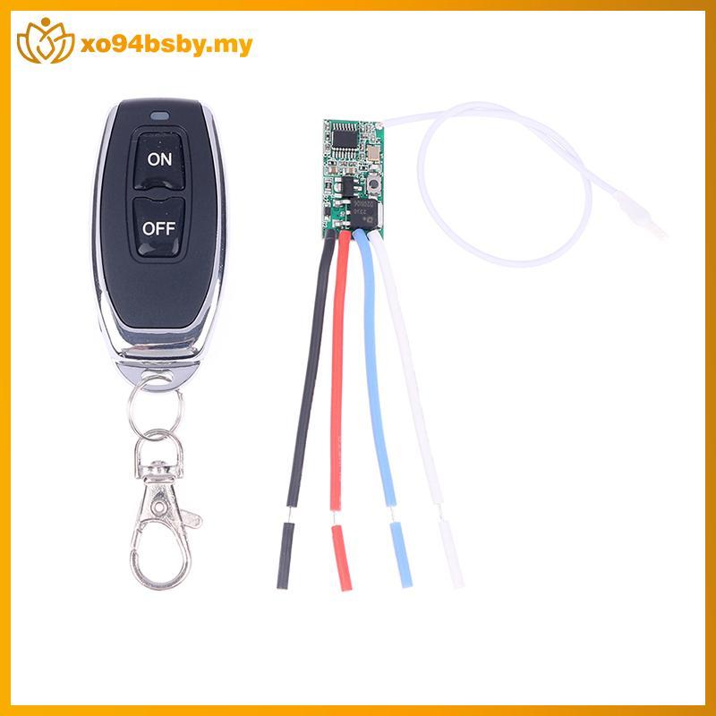 Xo94bsby 433mhz DC 3.6V 5V 9V 12V 24V 1CH Mini Relay ไร้สาย RF รีโมทคอนโทรลสวิทช์ LED โคมไฟ Controll