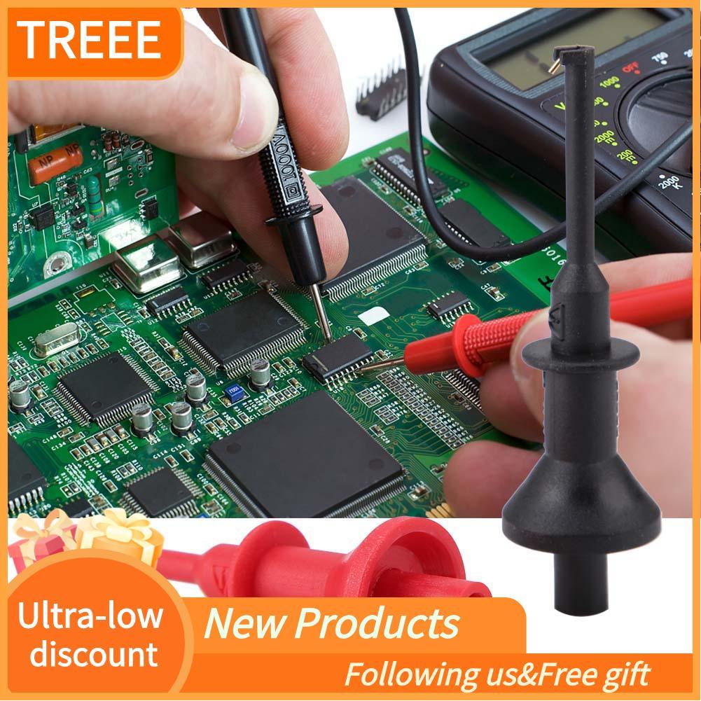 treee UT-C01 Multimeter Test Hook Clip การทดสอบไฟฟ้า Grabber Probe สำหรับชิ้นส่วนอิเล็กทรอนิกส์