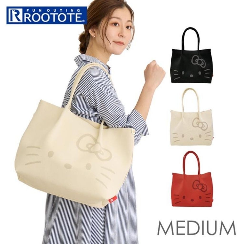 พร้อมส่ง กระเป๋าสะพายไหล่ Tote bag KITTY Japan