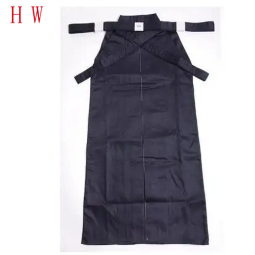 Aikido Gi ชุดผ้าฝ้ายกางเกง Hapkido Kendo Hakama สีดําญี่ปุ่น Samurai แบบดั้งเดิม Mens ผู้หญิงเด็ก Ke