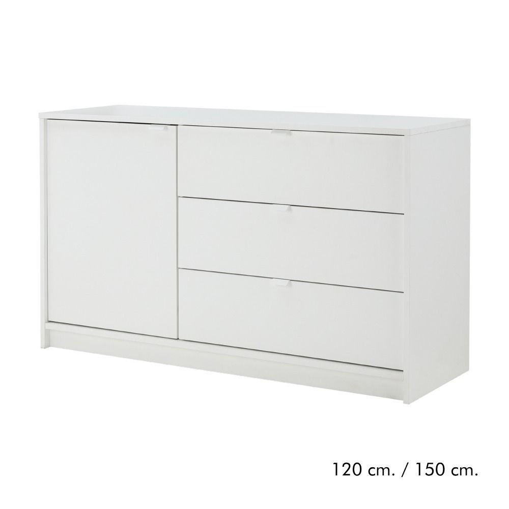 HomeHuk ตู้ไซด์บอร์ด รุ่นวินซ์ - สีขาว