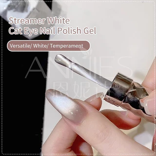 ANNIES Silk Bright Cat Eye เล็บโปแลนด์ 16 มล. เจลสีขาวติดทนนานโปร่งใส