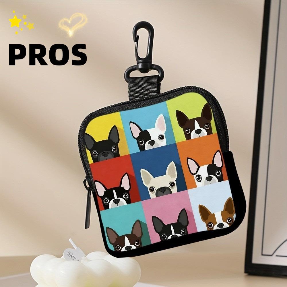 PROS กระเป๋าใส่เหรียญ,กระเป๋าสตางค์กันน้ําขนาดเล็ก,กระเป๋าเก็บซิป PVC แบบพกพาที่ทนทานของขวัญเพื่อน