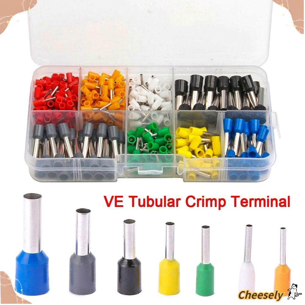 CHEESELY 300/400/700PCS Crimp Terminals ทนทานชุด E4012 E2512 E6012 E1510 ฉนวน Terminator