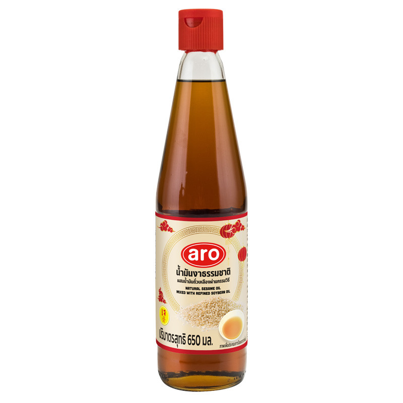 เอโร่ น้ำมันงา 650 มล. (ARO Sesame Oil 650 ml)