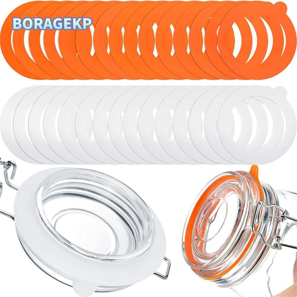 ที่เก็บของKP ซิลิโคนซีล Leakproof O แหวน Jars เปลี่ยนเครื่องซักผ้า Mason Jars ปะเก็น
