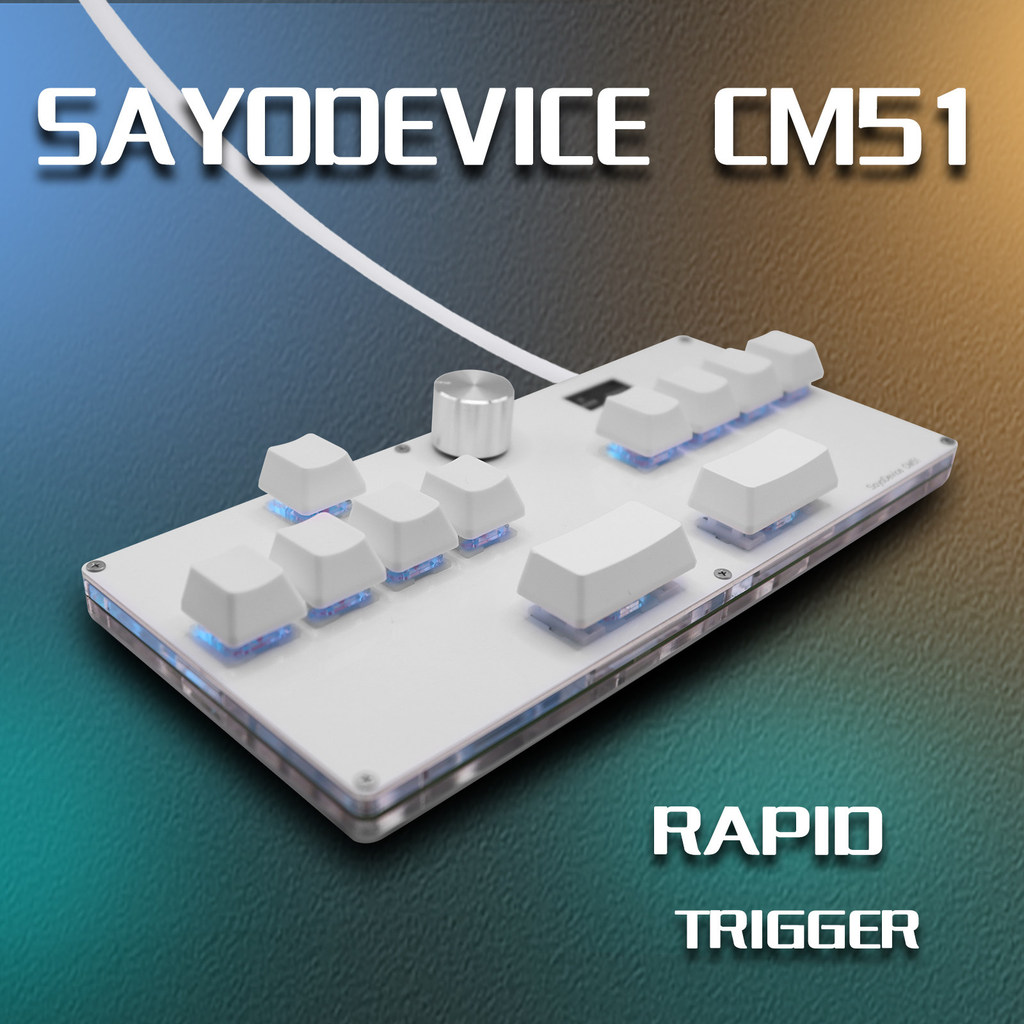 SayoDevice CM51+ Rapid Triggerxing Shaft เกมคอนโซล盘自慰器 รูปที่ 2