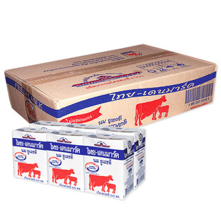 ไทยเดนมาร์คนมยูเอชทีรสจืด 180มล. ยกลัง 36 Thai Denmark UHT Milk Plain 180ml. Case 36 [หมายเลขบาร์โค้ด 0000036942022 ]