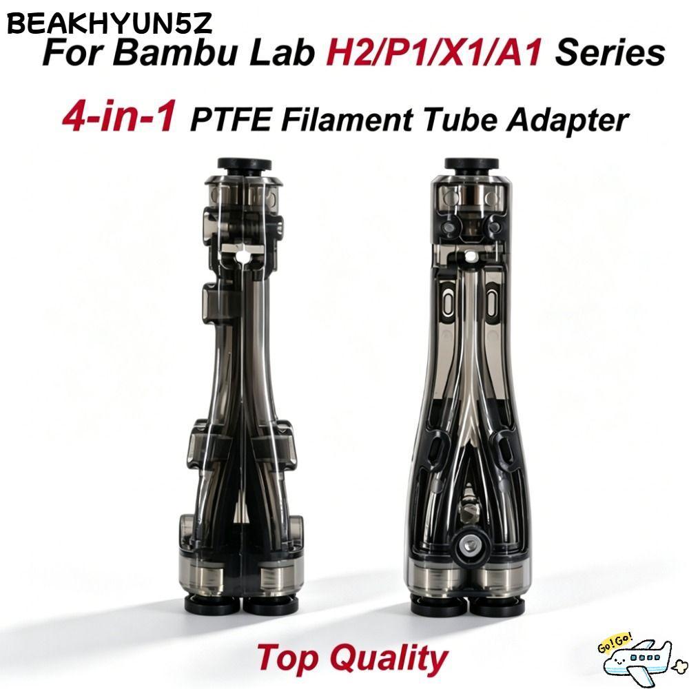 BEAKHYUN5Z 4-in-1 PTFE Adapter, Anti-Clogging with Filament Cleaning Wiper Expansion Port, ลด Clutte