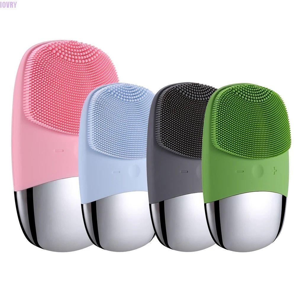 แปรงล้างหน้าซิลิโคน IVORY, อุปกรณ์ทําความสะอาดใบหน้าไฟฟ้าแบบชาร์จ USB กันน้ํา, นุ่ม 4 โหมดทําความสะอาดรูขุมขนลึกขัดผิวซิลิโคนขัดหน้าเครื่องมือดูแลผิว