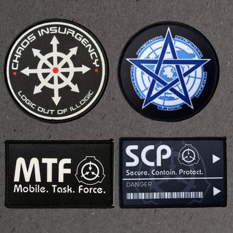 SCP Tactical Morale Patch Printing Hook and Loop Clothing Backpack สติ๊กเกอร์ตกแต่ง Armbands