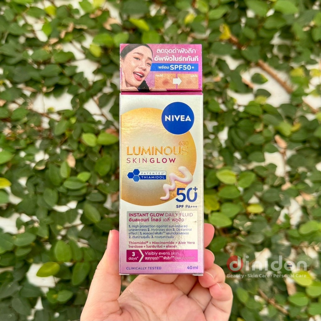 Nivea Luminous630 Skin Glow Instant Glow Daily Fluid SPF50+ 40 Ml.