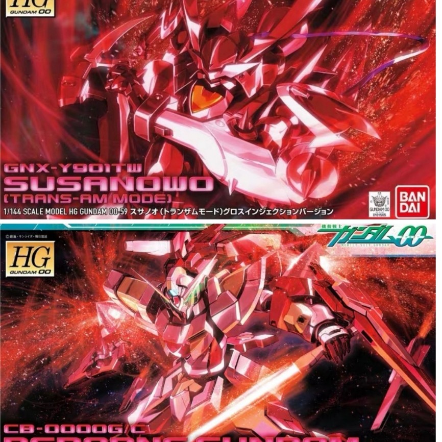 BANDAI HG 1/144 Mobile Suit Gundam 00 59 60 C8-0000G/C REBORNS GUNDAM GNX-Y901TW SUSANOWO