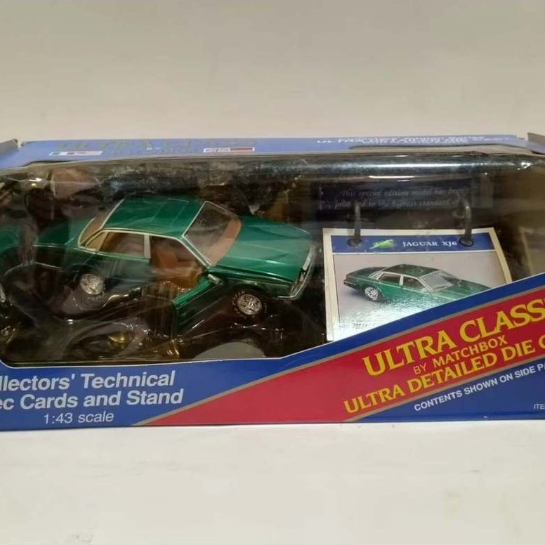 ของเล่นยุคกลาง: 1/43 Matchbox Jaguar XJ6 ultra class Collectors Edition Jaguar XJ6 British Dark Gree