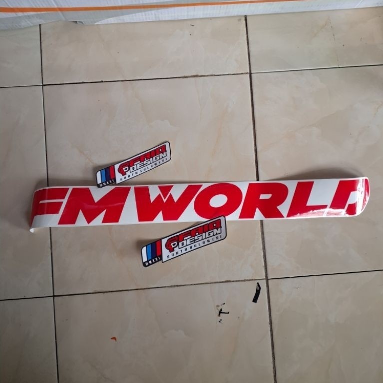 สติ๊กเกอร์ FM WORD FM WORLD STICKER SINGLE AS PER PHOTO