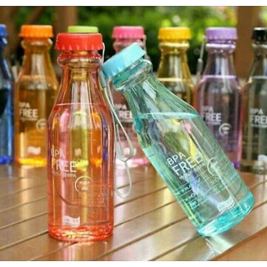 UNIQUE TRANSPARKENT DRINKING BOTTLE BPA FREE ANTI-SPILL INFUSER WATER