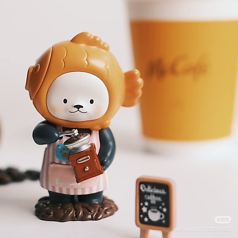 🐻‍❄️สุ่ม_ย450 | โมเดล PANPAN Bear cafe 2026 series ตกแต่งเดสก์ทอปคอมพิวเตอร์