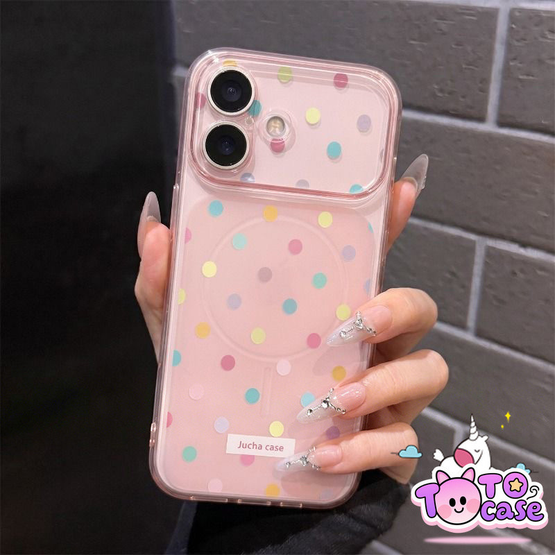 จุดเล็กๆ สีสันสดใส หวานหอมสดชื่น TPU เหมาะสำหรับ Iphone 13 Pro Max 15 Pro Max 17 11 12 14 16 Pro Max เคสใสกันตกมือถือ