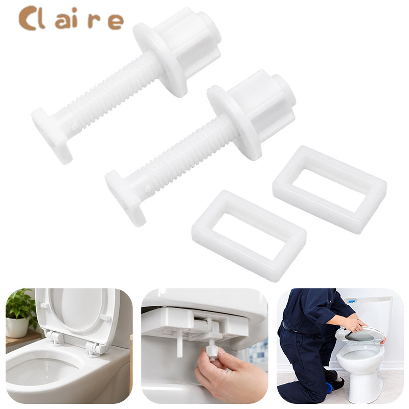 คู่มือการติดตั้งสกรูยึดฝาชักโครกแบบเก่า อุปกรณ์เปลี่ยนฝาชักโครก Claire