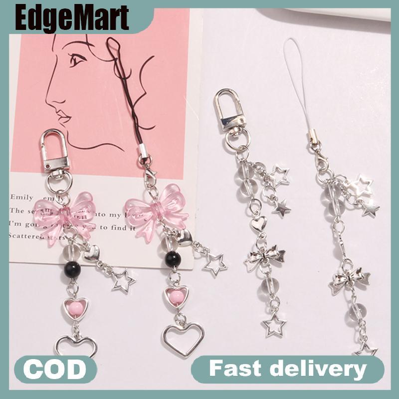 COD Goth พวงกุญแจห้อยโทรศัพท์ Y2K สำหรับผู้หญิง, จี้น่ารักสำหรับผู้หญิง