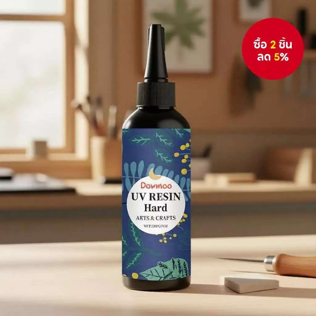 เรซินยูวีแห้งเร็ว 200 กรัม – กาวใสแข็งสําหรับทําเครื่องประดับ DIY งานฝีมือ และงานซ่อมแซมบ้าน