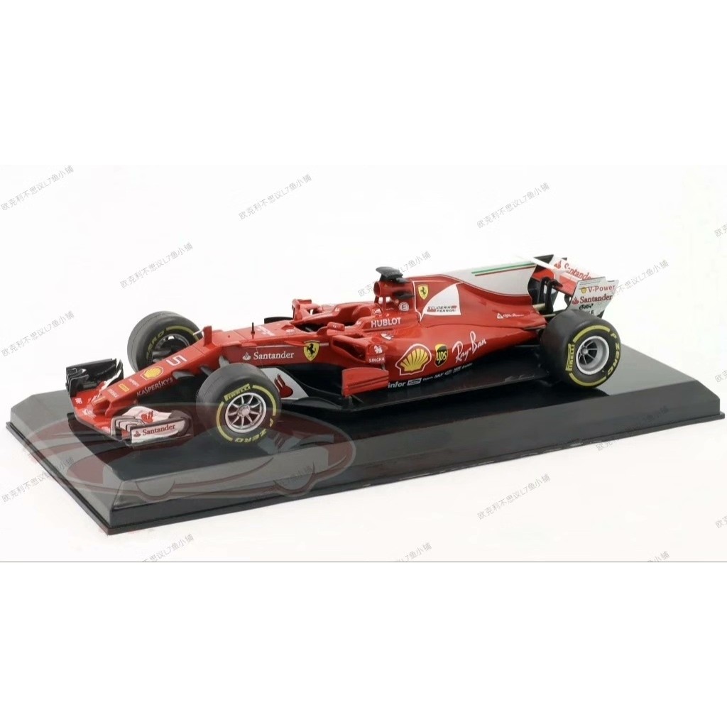 IXO 1: 24 F1 รถรุ่น Ferrari SF70H โมเดลรถเรือรบ 2017 Saiyan F1 Wittle Racing Model Wittle SF70H Ferr