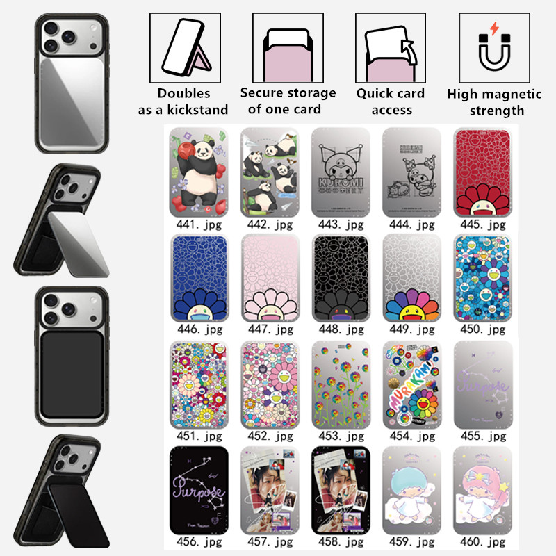 Takashi Murakami Flower TAEYEON SnappyTM Cardholder Stand Magnetic compatible universal case mirror 