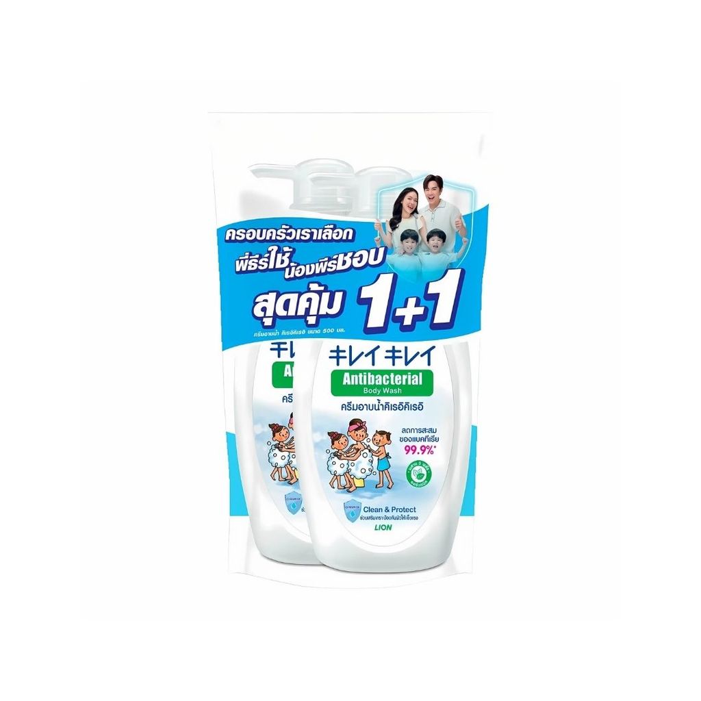 คิเรอิ ครีมอาบน้ำคลีนแอนด์โพรเทค Kirei Clean and Protect Bath 500ml. Pack2