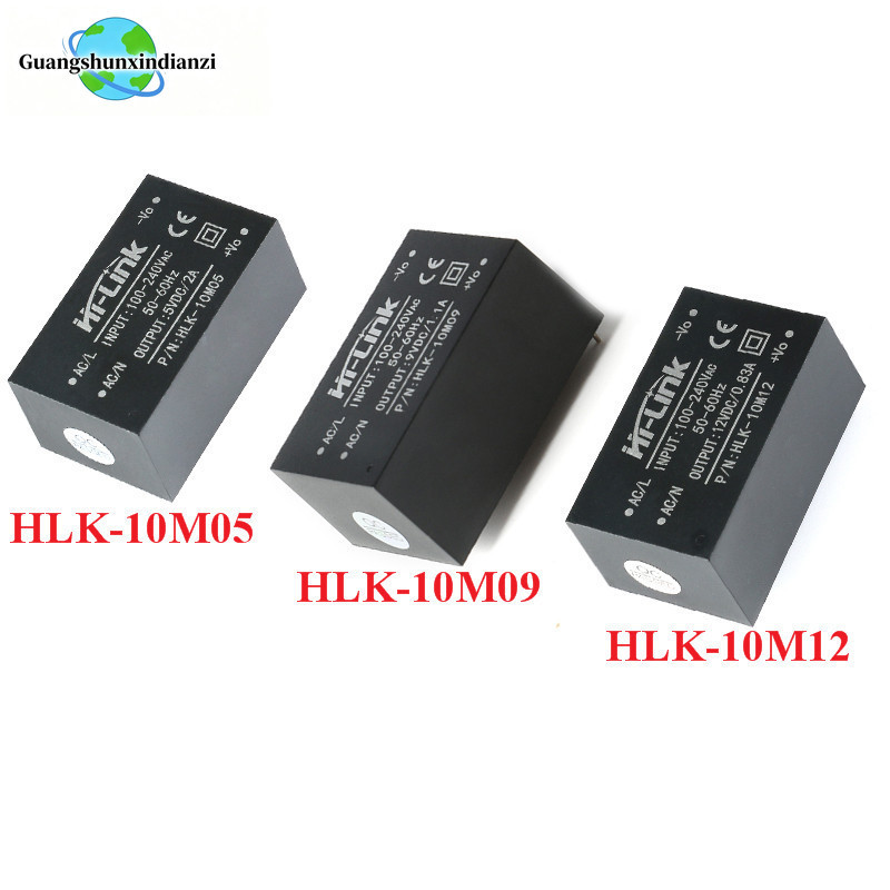 10W AC-DC Mini สวิทช์แยกโมดูลแหล่งจ่ายไฟ AC ถึง DC 220V ถึง 5 V/9 V/12 V HLK-10M05 HLK-10M09 HLK-10M