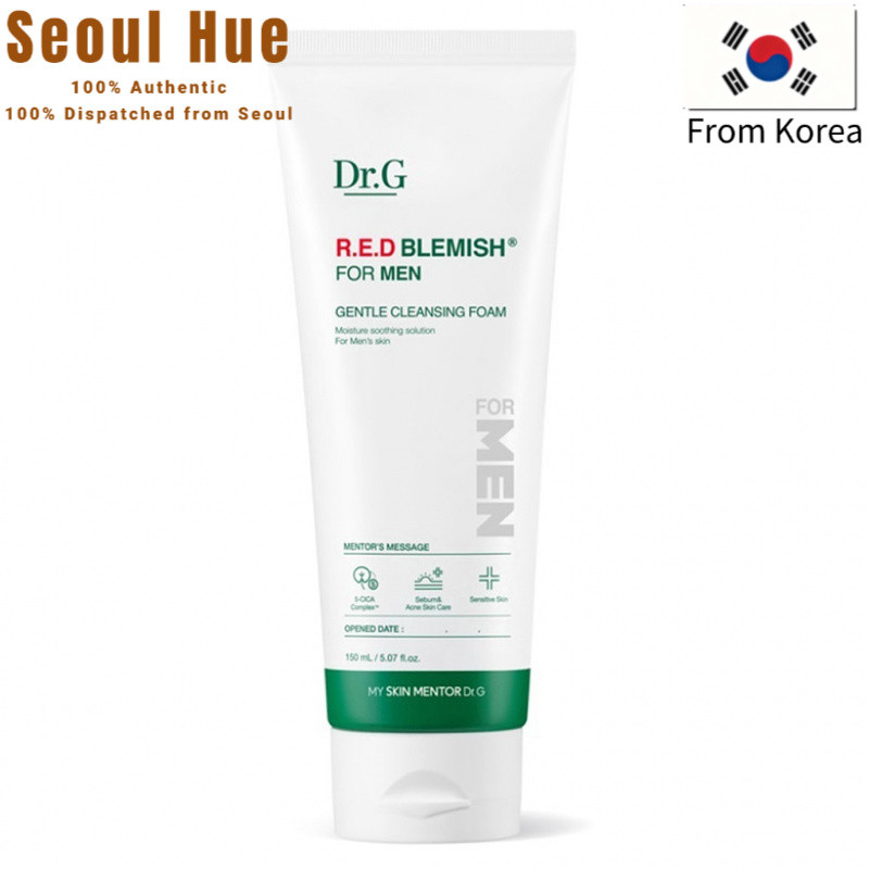 Dr.G Red Blemish For Men Gentle Cleanser Foam 150ml Soothing Face Wash ลดสิว & Irration