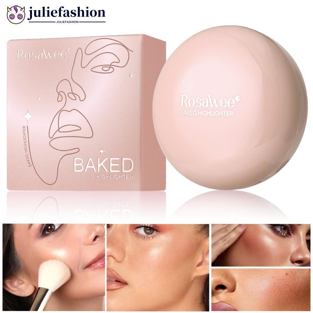 JULIEFASHION ครีม Highlighter Palette Shimmer Face Glow Natural Illuminator Highlighter ครีมสําหรับ 