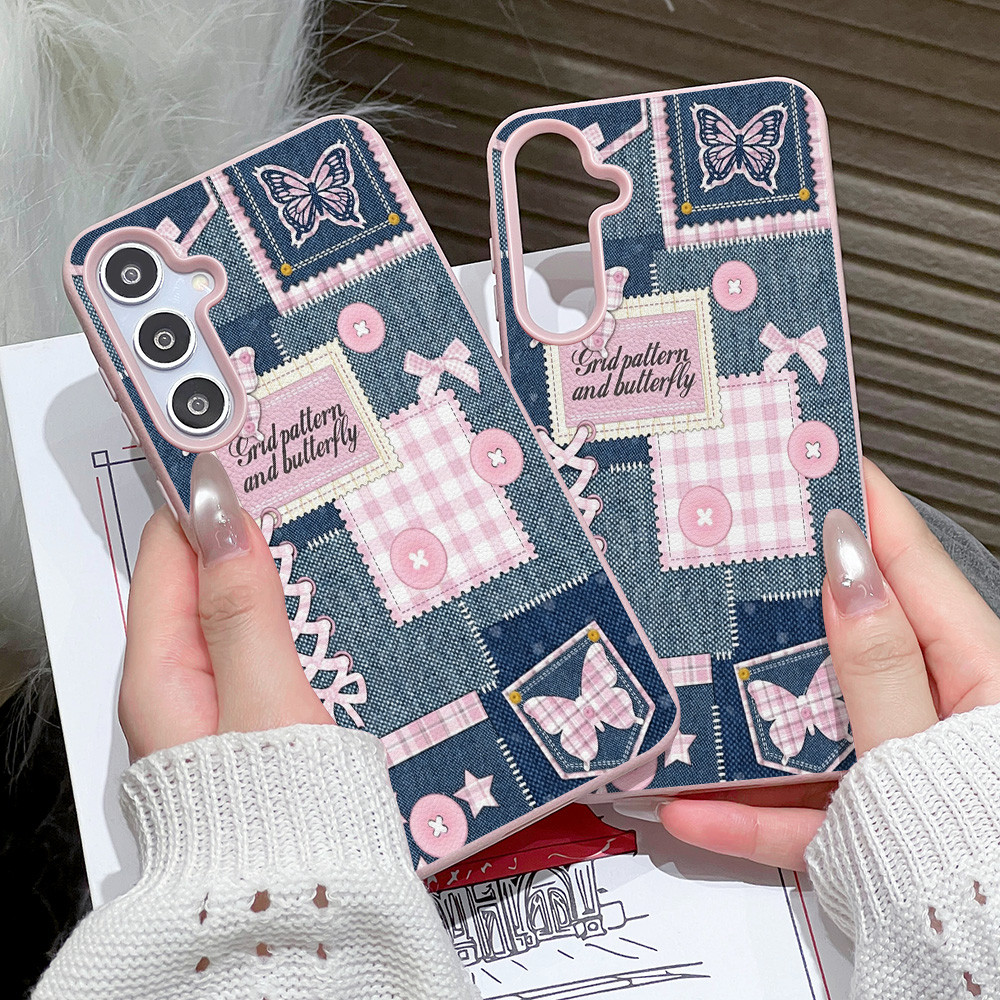 INS คาวบอย Leather เคสมือถือ For Samsung A27 A37 A57 A07 A17 A56 A06 A16 A05S A26 A15 A35 A36 A53 A54 A55 เคส