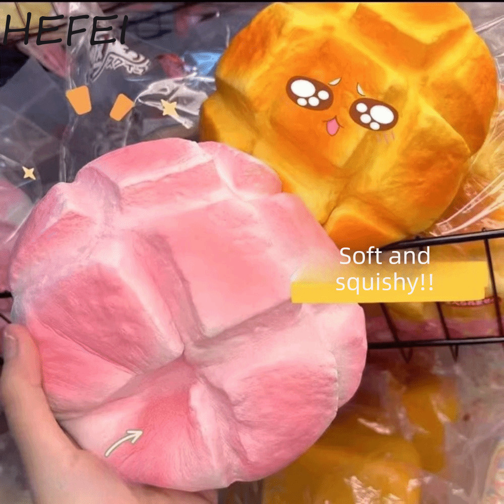 SATURYMODE Sensory Fidget Bread, Prank ตกแต่งช้า Rising ขนมปัง Squishy ของเล่น, เดสก์ท็อปเครื่องประดับจําลองสมจริงขนาดใหญ่สับปะรด Bun Squishy ของขวัญวันเกิด