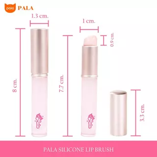 PALA แปรงทาลิป หัวซิลิโคน SILICONE LIP BRUSH แปรงปัดแก้ม เนื้อนุ่ม เกลี่ยง่าย แปรงแต่งหน้า แบบพกพา พร้อมฝาปิด