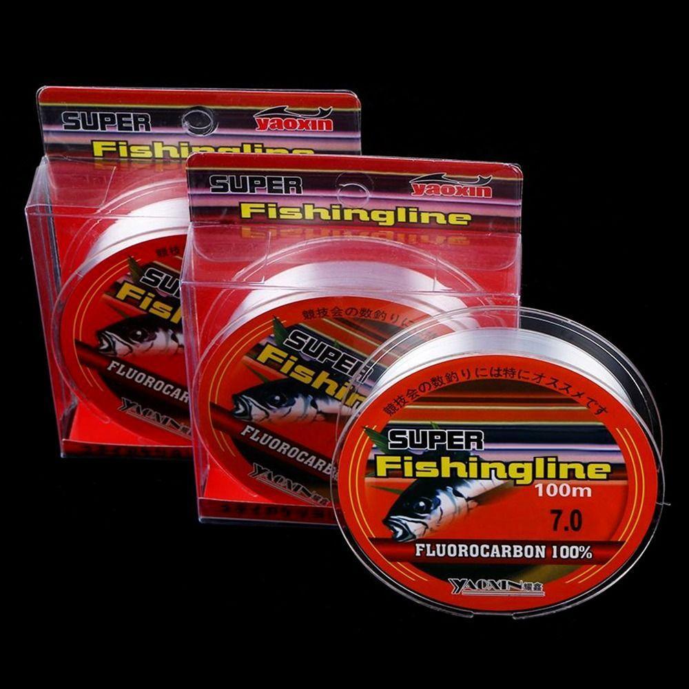 BUTUTU 100m 100% Fluorocarbon สายตกปลา 0.8-6LB สายทนทาน Monofilament