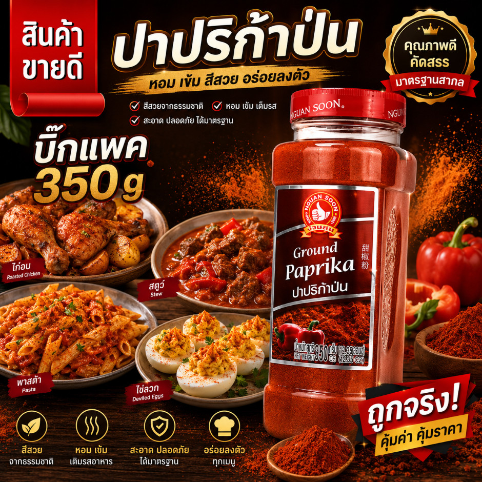 ง่วนสูน ปาปริก้าปน 350 g บิ๊กแพค Ground Paprika