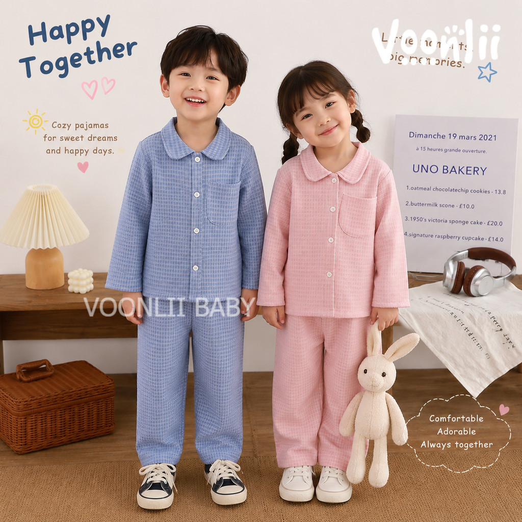 ชุดนอนกันหนาว สีพาสเทล เนื้อผ้านิ่มอุ่น ใส่สบาย ชุดนอนเขนยาวขายาว