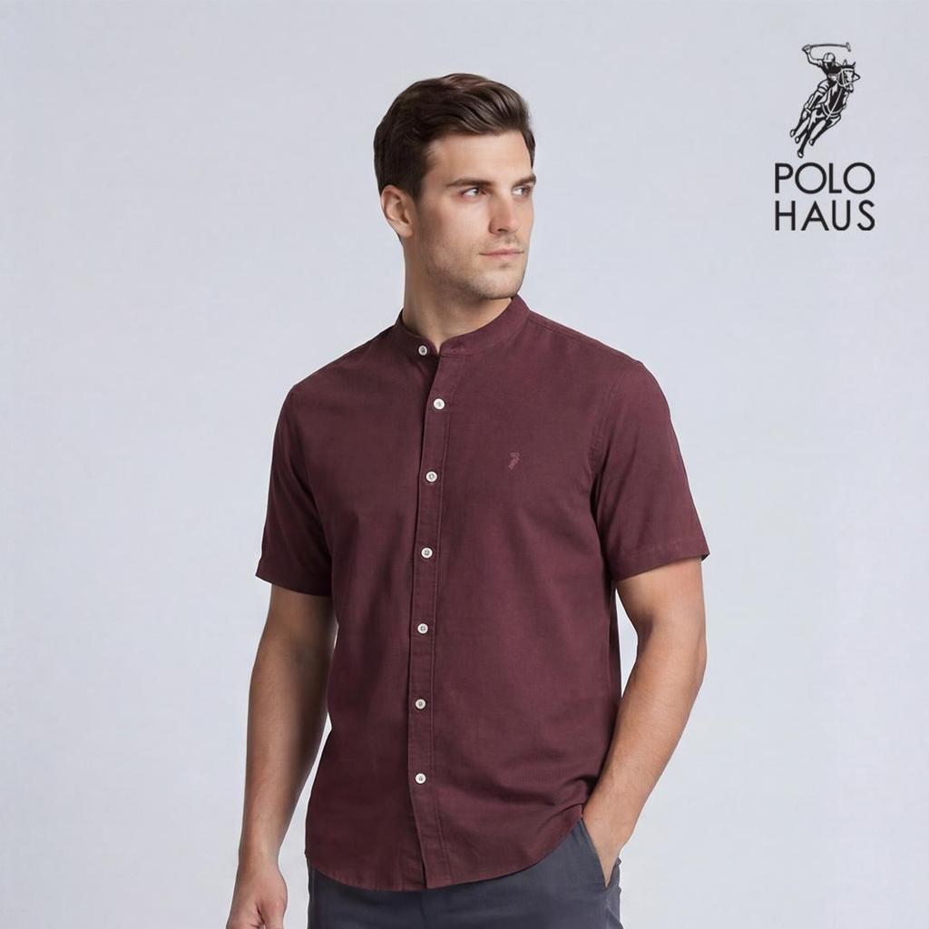 Polo Haus - Mens Linen Mix Signature Fit SS MBSS185C05